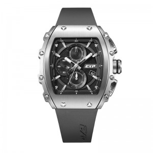 Expedition 6846 Silver Black Rubber MCRSSBA